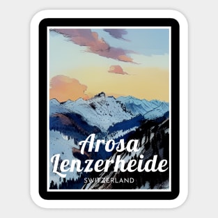 Arosa Lenzerheide ski - Switzerland Sticker